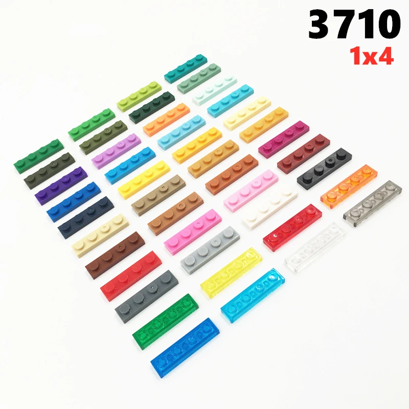 100 teile/los Moc Teile Platte 1x4 kompatible Figuren Ziegel DIY Assmble Bausteine Partikel Kind Puzzle Gehirn Spielzeug Geschenk