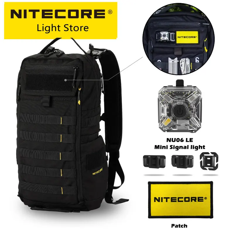 

Nitecore BP18 18L Waterproof Travel Backpack Multi-purpose Commuter Trekking Fishing Sport Military Tactical 500D Nylon