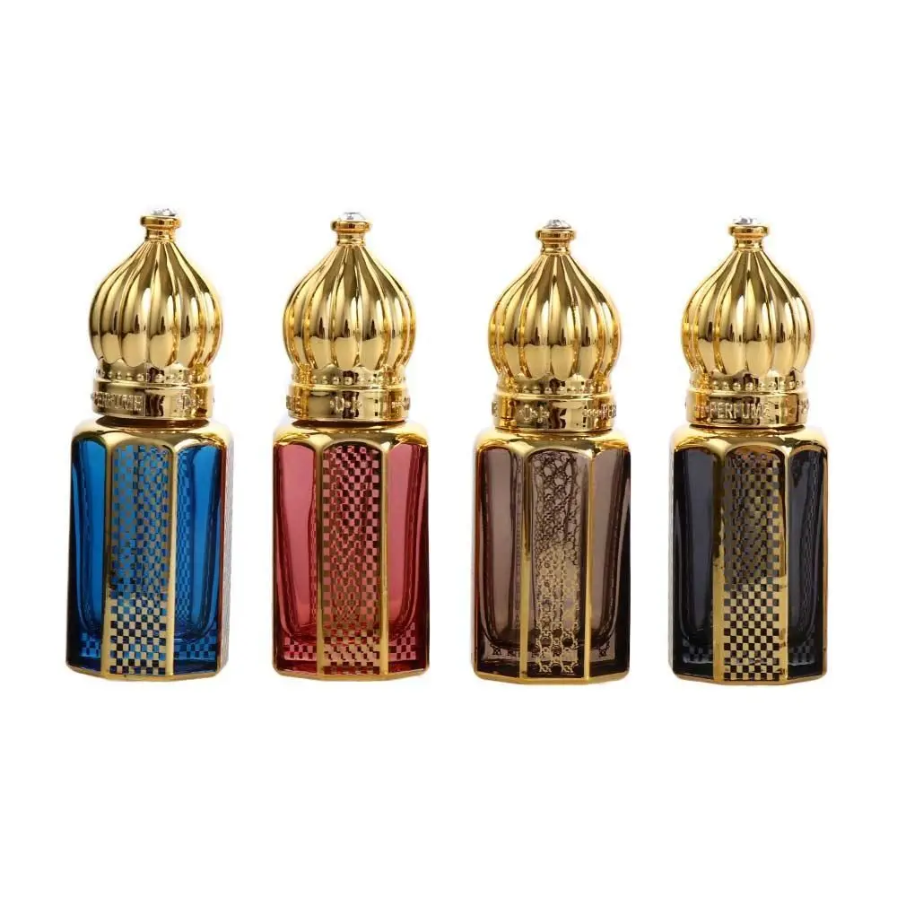 6ml Perfume Bottle Oil Glass Roller Ball Bottles Gold Luxury Electroplating Carve Vials for Travel Cosmetic Tool Gifts thought industry mods carve the pig assassins toads