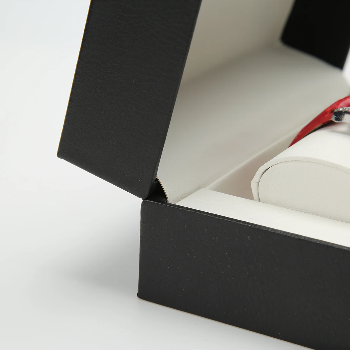 PU Leather Single Watch Gift Box with Soft Pillow, Luxury Wristwatch Display Case Organ... - SKU PLWB1052 - UGI Packaging