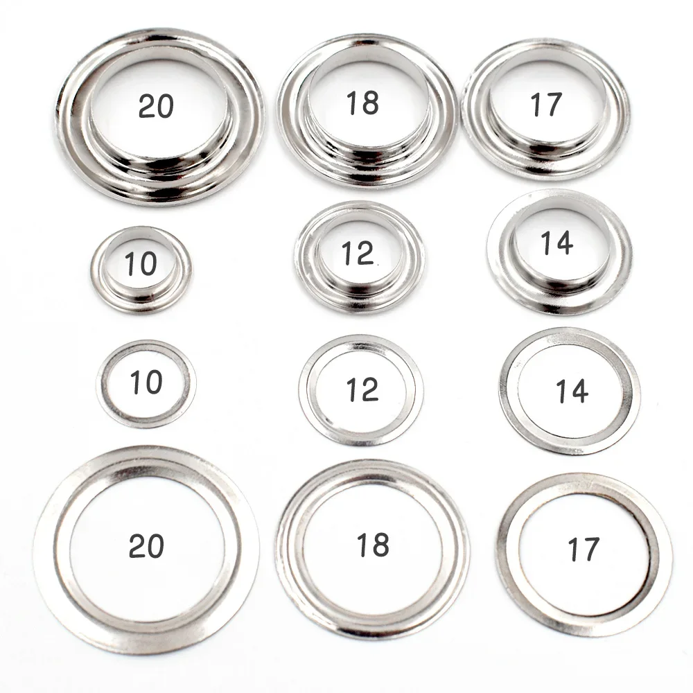 Eyelets Inner Diameter 10mm-20mm Metal Eyelets with Washer DIY Handmade Craft Sewing Clothing Belt Bulk Accessories 500sets eyelet grommet ring eyelet grommet ring kit screw back eyelets metal eyelet buttons