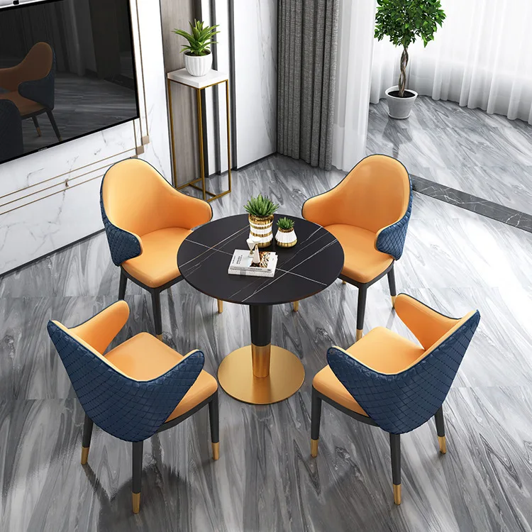 Commercial Canteen Restaurant Furniture Coffee Shop Booth Dining Seating Chair and Tables for Sale