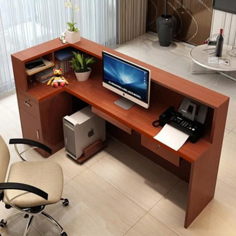 Beauty Salon Desk Table Aesthetics Counter Outdoor Simple Modern Corner Small Cash Store Business Display Clothing Furniture