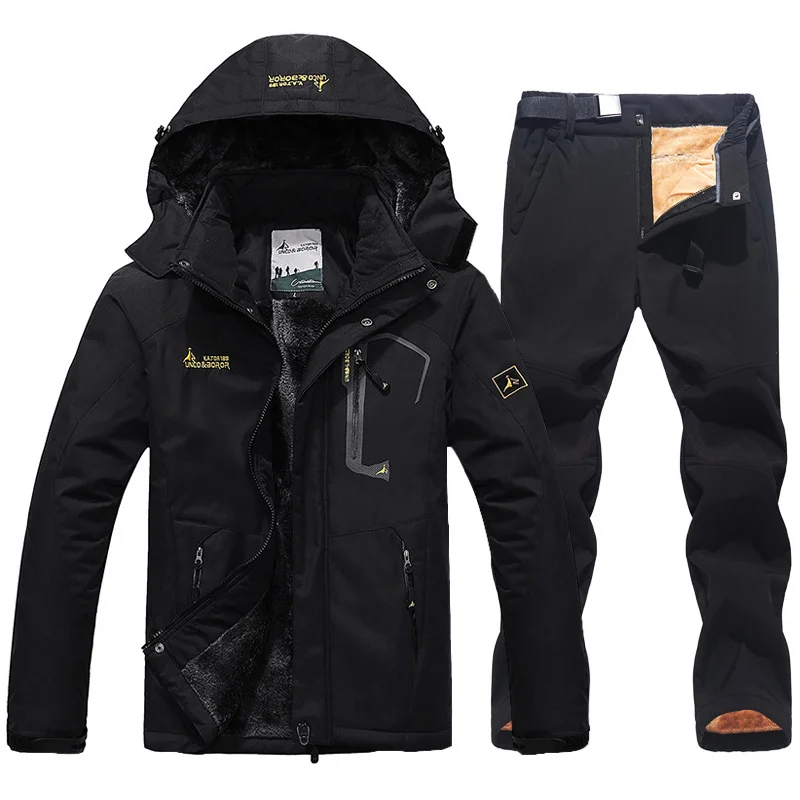 Winter Jackets Pants Men Waterproof Waterproof Snow Jacket Men