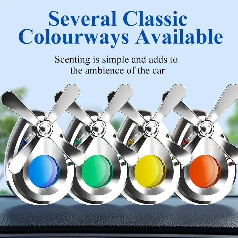 Car Air Freshener Air Outlet Fragrance New Style Windmill Auto Perfume Clip Fragrance Ornament Car Accessories