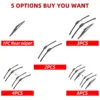 1/2/3/4/6PCS Car Wiper For Nissan X-Trail T32 Rogue 2 2014-2020 Front Rear Wiper Blades Brushes Auto Accessories 2017 2018 2019 3