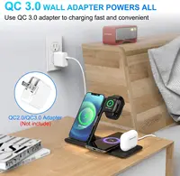 Bezprzewodowa ładowarka FDGAO 15W 4 W 1 stacja dokująca Qi do szybkiego ładowania Apple Watch 7 6 SE 5 3 AirPods Pro iPhone 13 12 11 XS XR X 8 5