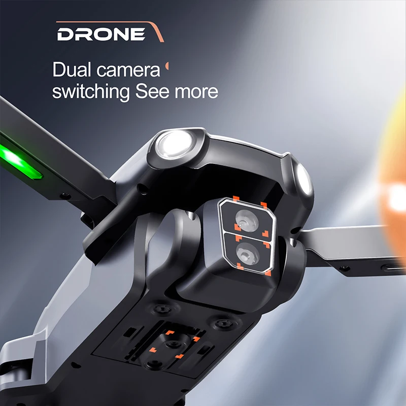 S119 드론 8K 듀얼 카메라 와이파이 5G 전문 스마트 장애물 회피 FPV RC 브러시리스 모터 항공 미니 사진 항공기