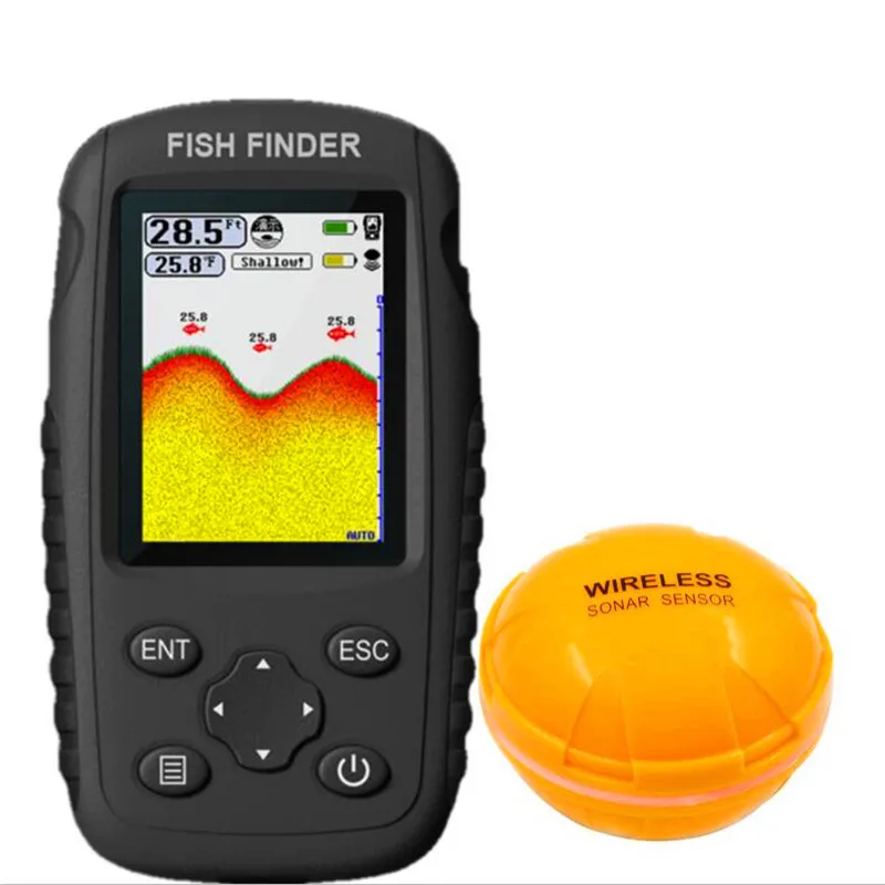 New high-definition color screen fish detector sonar wireless visual high-definition fish detector fishing sonar fishing device