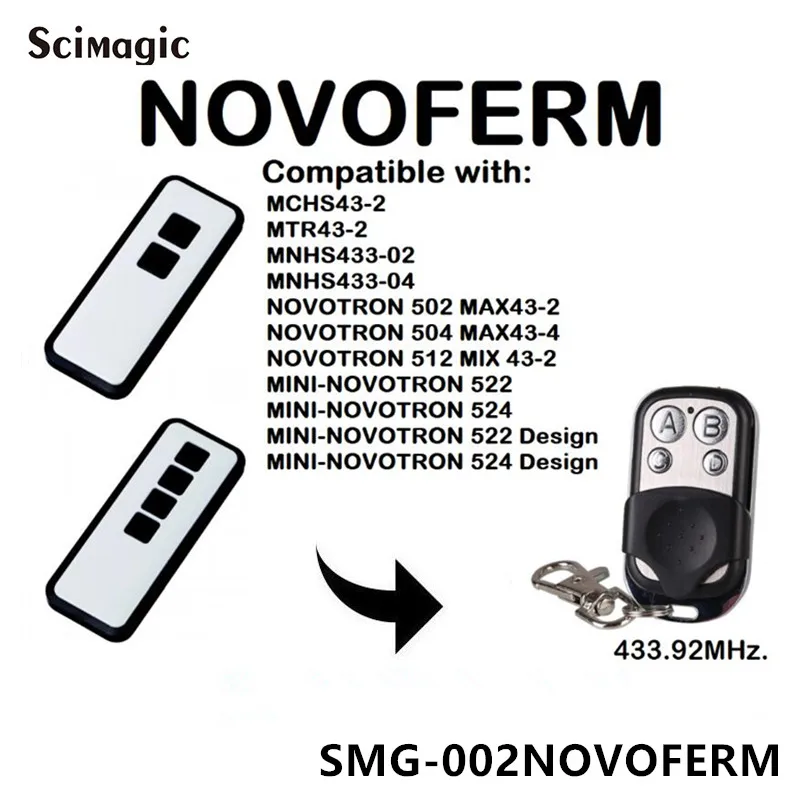 Novoferm Novotron 512 MINI Compatible Remote Control 433.92MHz. 