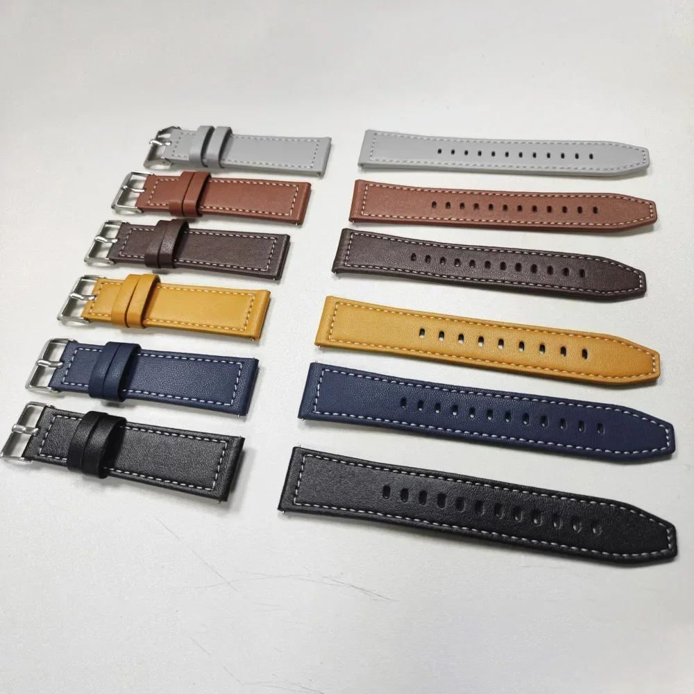 Premium Leather Wristband – Universal 20/22mm Replacement Strap