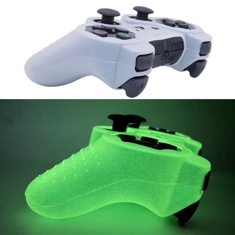 Funda de silicona suave que brilla en la oscuridad para mando de Ps4,  accesorios de Gamepad, Joystick, funda para Playstation 4