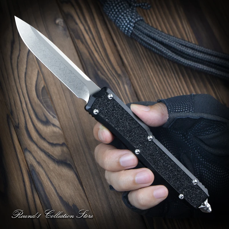 

MAKORA 3 Knife MAKORA III OTF Pocket Knife Tanto Drop Point Blade Combat Tech Knife Pocketknives EDC Self Defense Micro A39