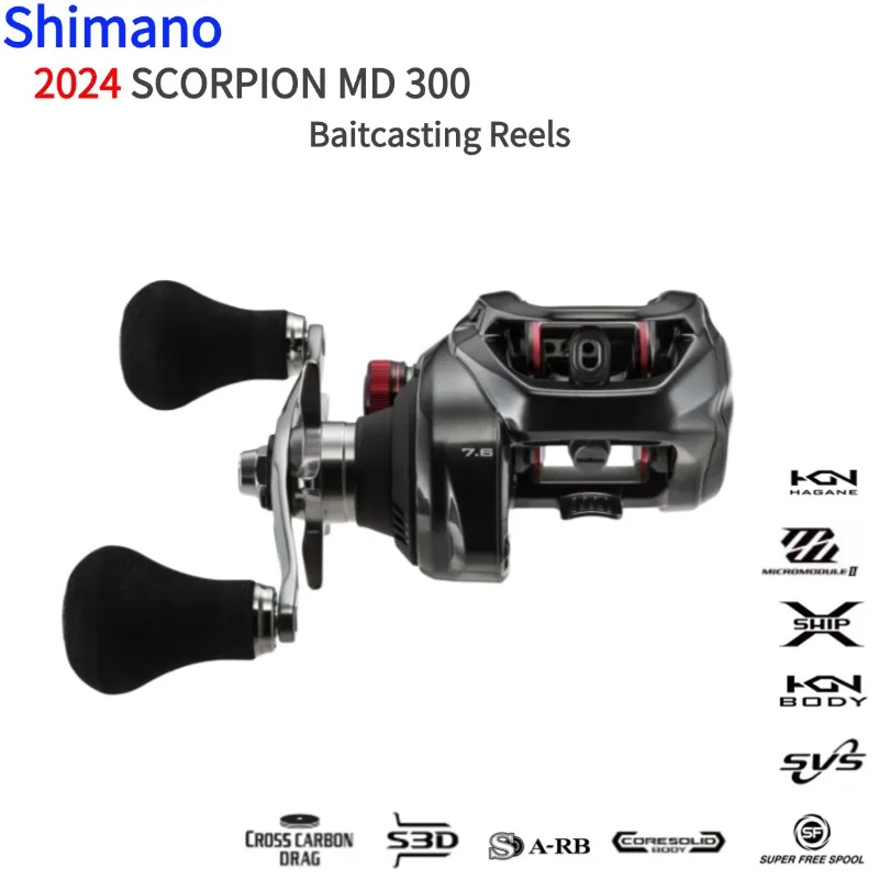 リール Scorpion MD 300XG Shimano 24 Scorpion MD 300XG 301XG 300XGLH 301XGLH Baitcasting