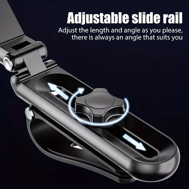 Multi-Functional Car Phone Holder Sun Visor Navigation Racks For Direct-View GPS Navigation With Rotation Function Phone Holders 5