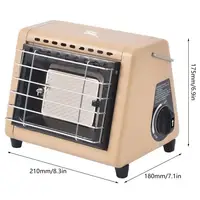 BRS-H23 1500W Gas Heater Stove Patio Heater Portable Outdoor Camping Heating Stove Tent Mini Heater Stove Propane Radiant Heater 6
