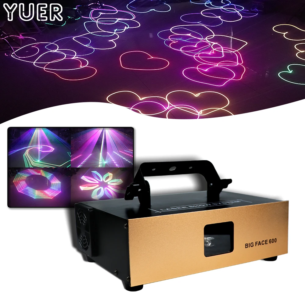 

600mW 1W Pattern Scanning laser light holiday stage light 100-240V RGB 3D dj equipment disco Christmas wedding laser projector