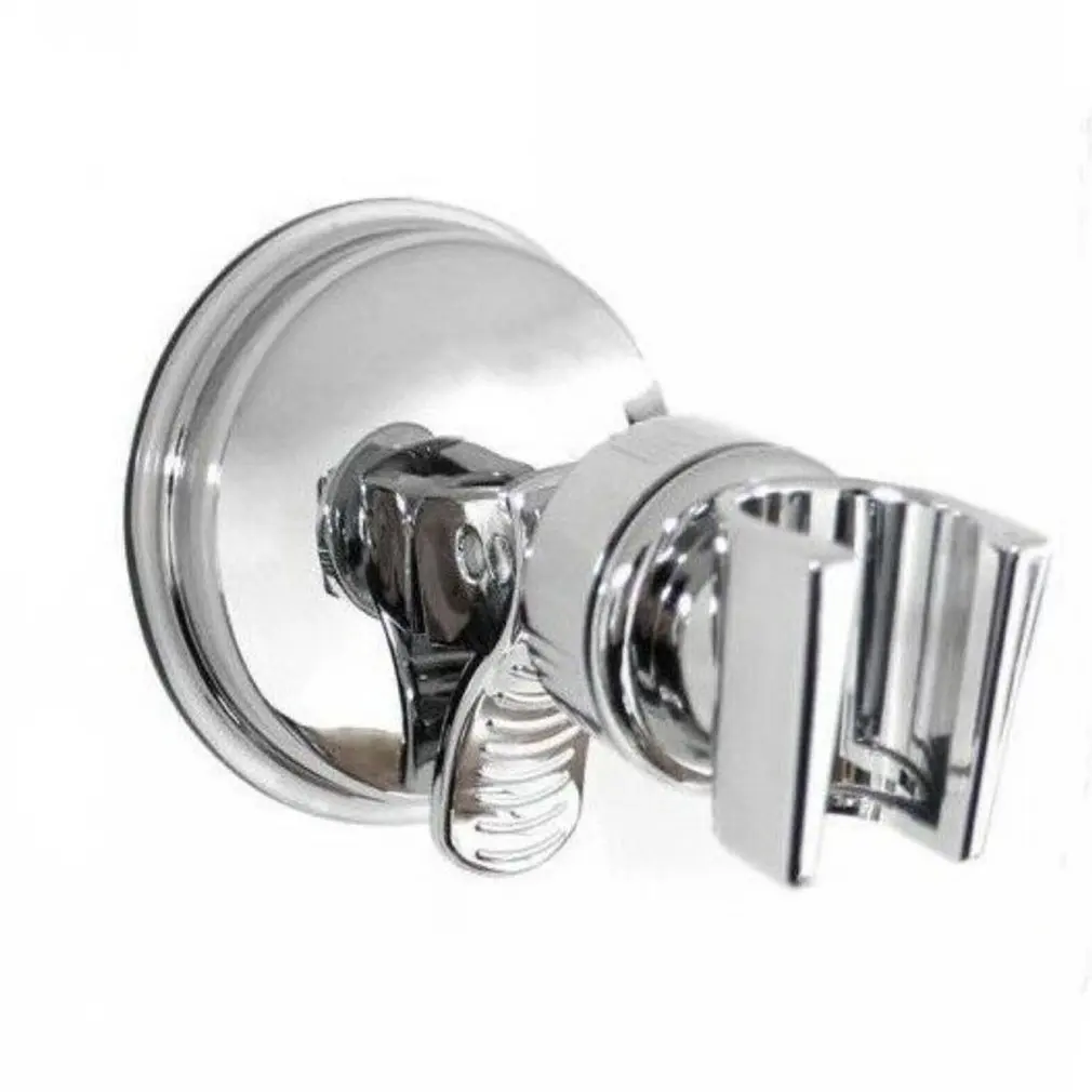 Universal Adjustable Hand Shower Holder Suction Cup Holder Full Plating Shower Rail Head Holder