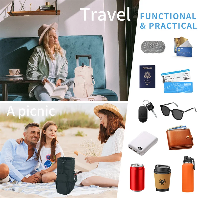 Description Picture 5 of itemOutdoor Sports Water Bottle Bag With Strap Large Capacity Water Kettle Holder Bag Portable Multifunctional for Camping Sport