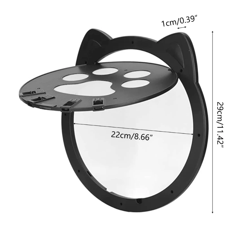 Pet Dog Screen Door Flap Lockable Cats Door for Existing Screen