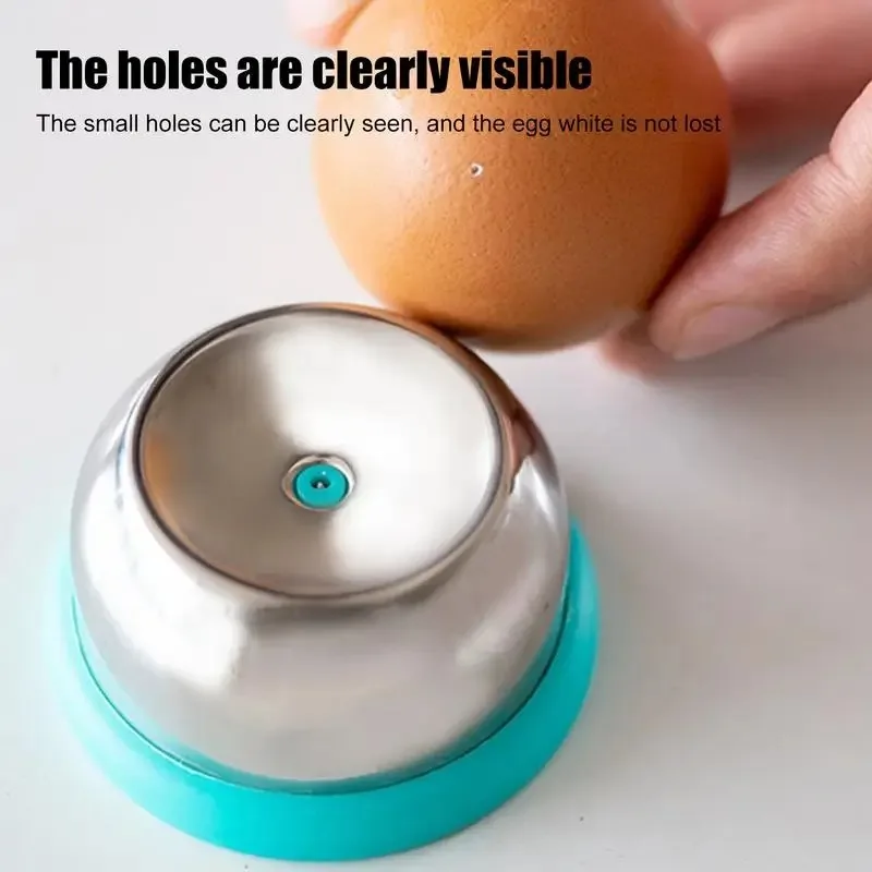 Eggshell Separator Egg Chalaza Remover Tool Stainless Steel Egg Piercer Kitchen Needle Punch Endurance Bakery Eggs Piercing Tool