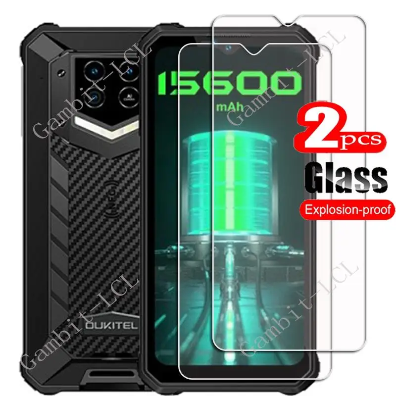 Cofanetto Protezione Per Oukitel WP15: Custodia Morbida In Silicone TPU Antiurto + Pellicola In Vetro Temperato 9H (Nero) - 2