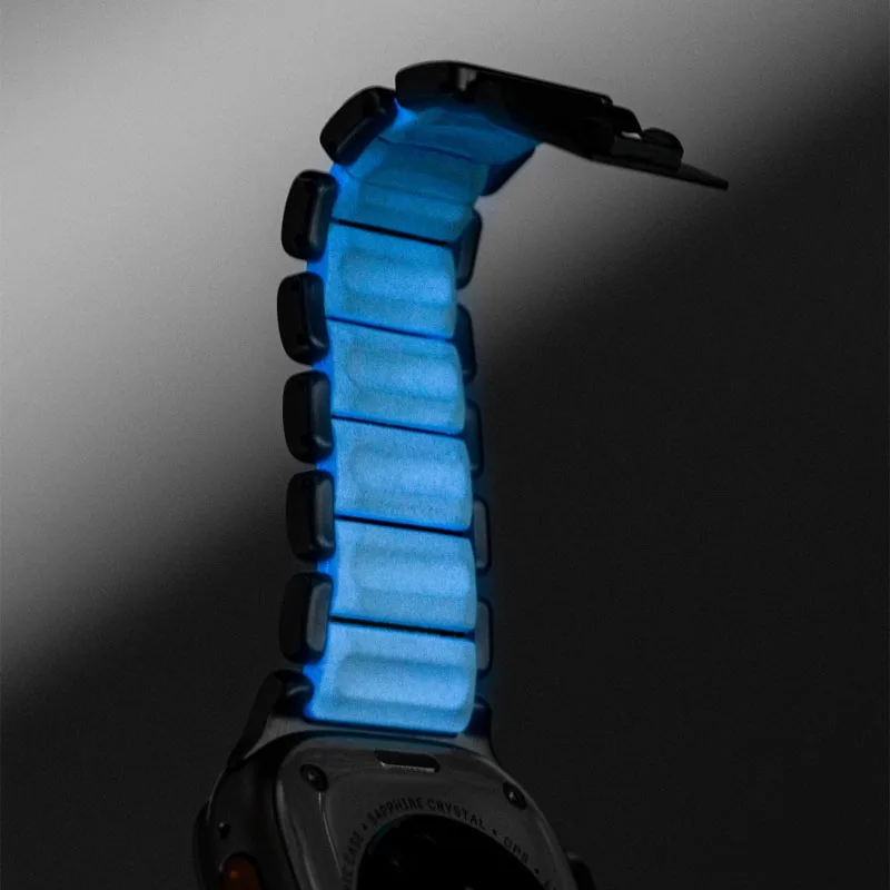 Titanium Silicone Magnetic Metal Strap for Smartwatches – Men's Band