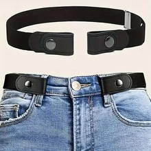 Traceless 보이지 않는 탄성 벨트 여성 벨트 청바지 바지 남성 탄성 벨트