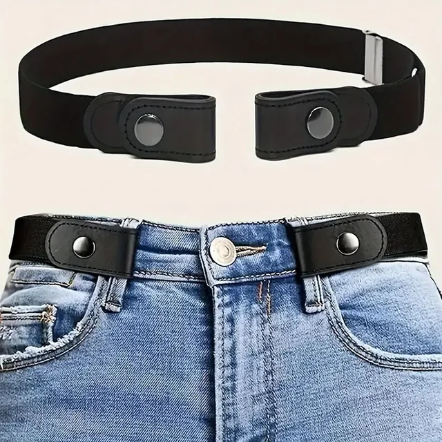 Ceinture élastique Invisible sans trace, ceinture pour femmes, pantalons en jean, ceinture élastique pour hommes 1