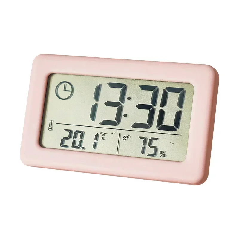 Digital Alarm Clock Hygrometer Electronic By Portable Temperature and Humidity Battery Mini Electronics Household Use Wall Table