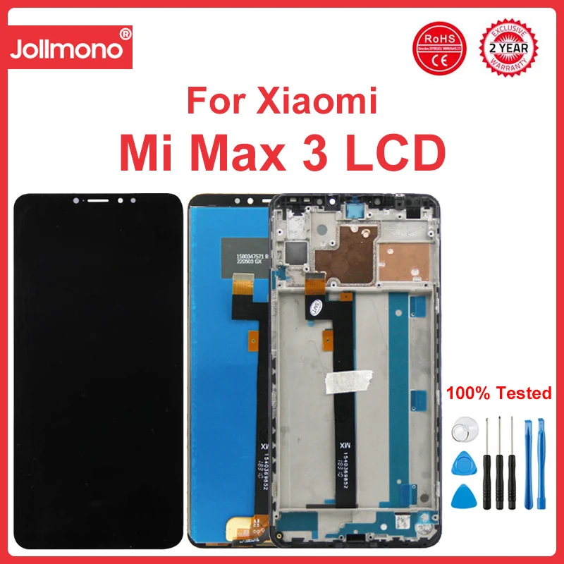 Schermo Da 6.9 "Max 3, Per Xiaomi Max 3 Mi Max 3 Max 3 M1804E4A Display Lcd Con Sostituzione Del Gruppo Digitalizzatore Touch Screen