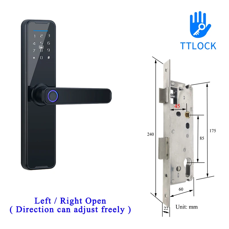 Black TTLock 8545