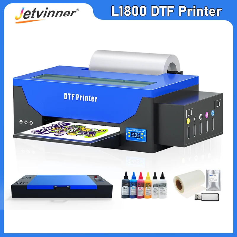 

DTF Transfer Printer A3+ L1800 DTF Printer T Shirt Printing Machine With Curing Oven for Clothes Hoodies Jeans A3 DTF Printer