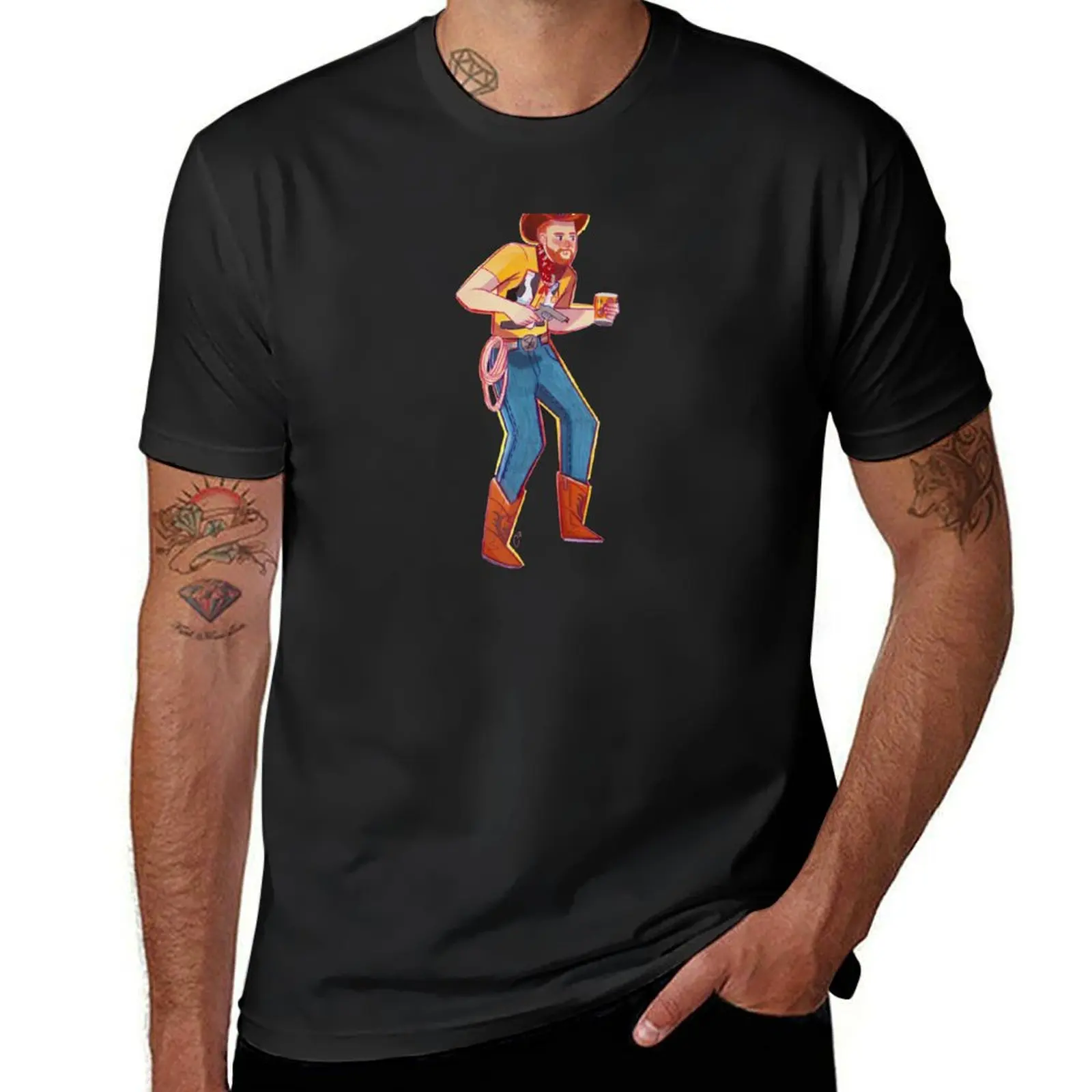 

Cowdoy - Aunty Donna T-Shirt tops tees for a boy mens white t shirts
