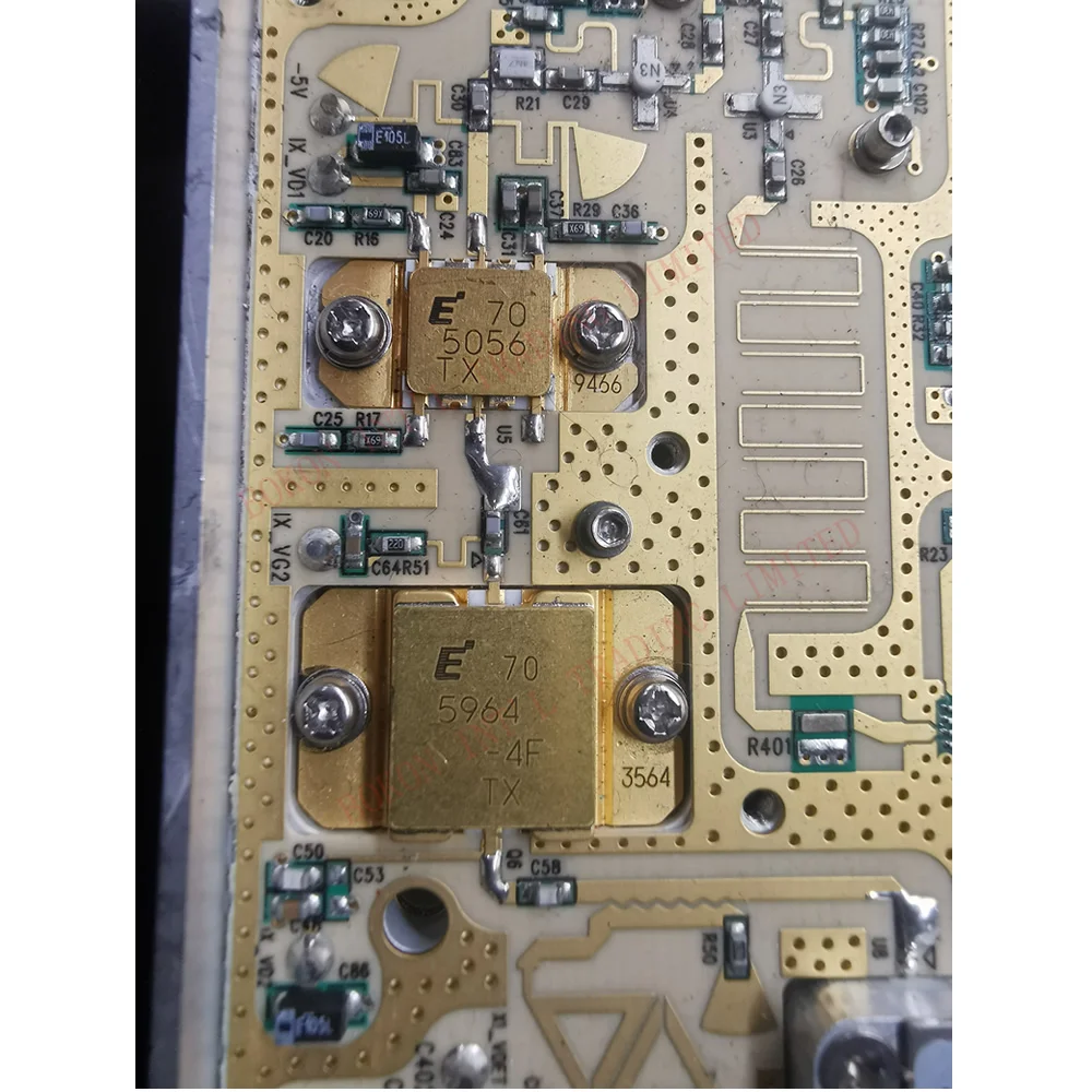 Amplificatore di potenza RF a microonde da 5.9GHz a 6.45GHz 5964-4F 5900MHz-6450MHz FLM5964-4F FLM5056 power GaAs FET C-Band 5964 5056