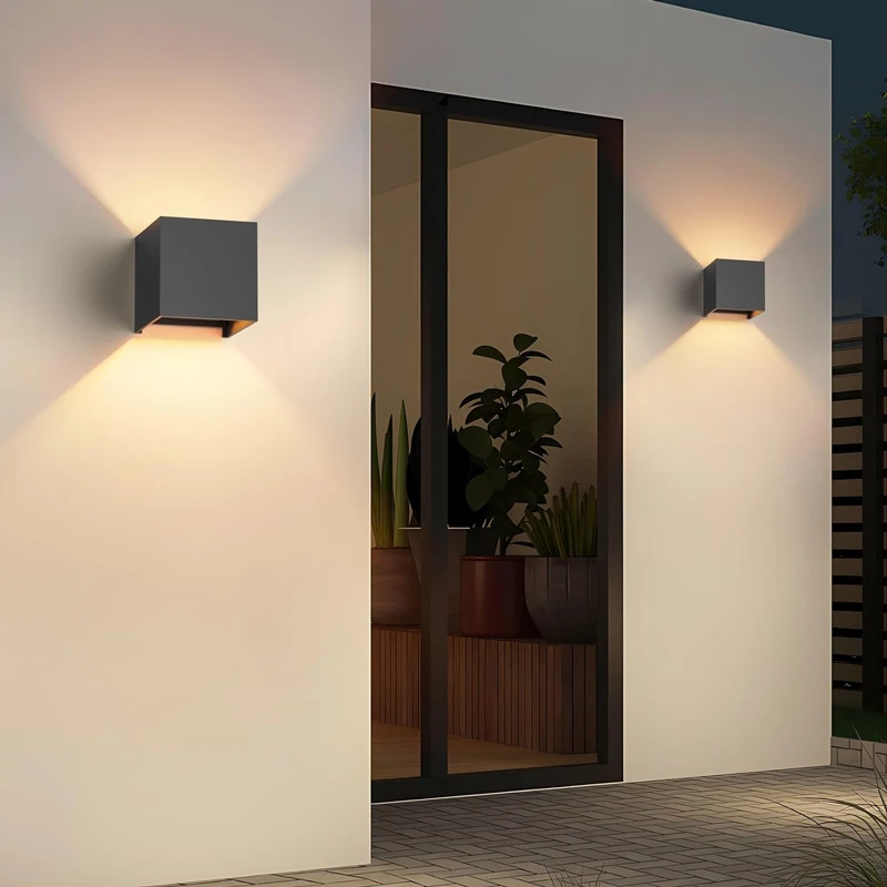 

Outdoor Led Wall Light Waterproof IP65 Interior Wall Lamp Aluminum Porch Garden Lights Bedroom Living Room Indoor Lighting 6W12W