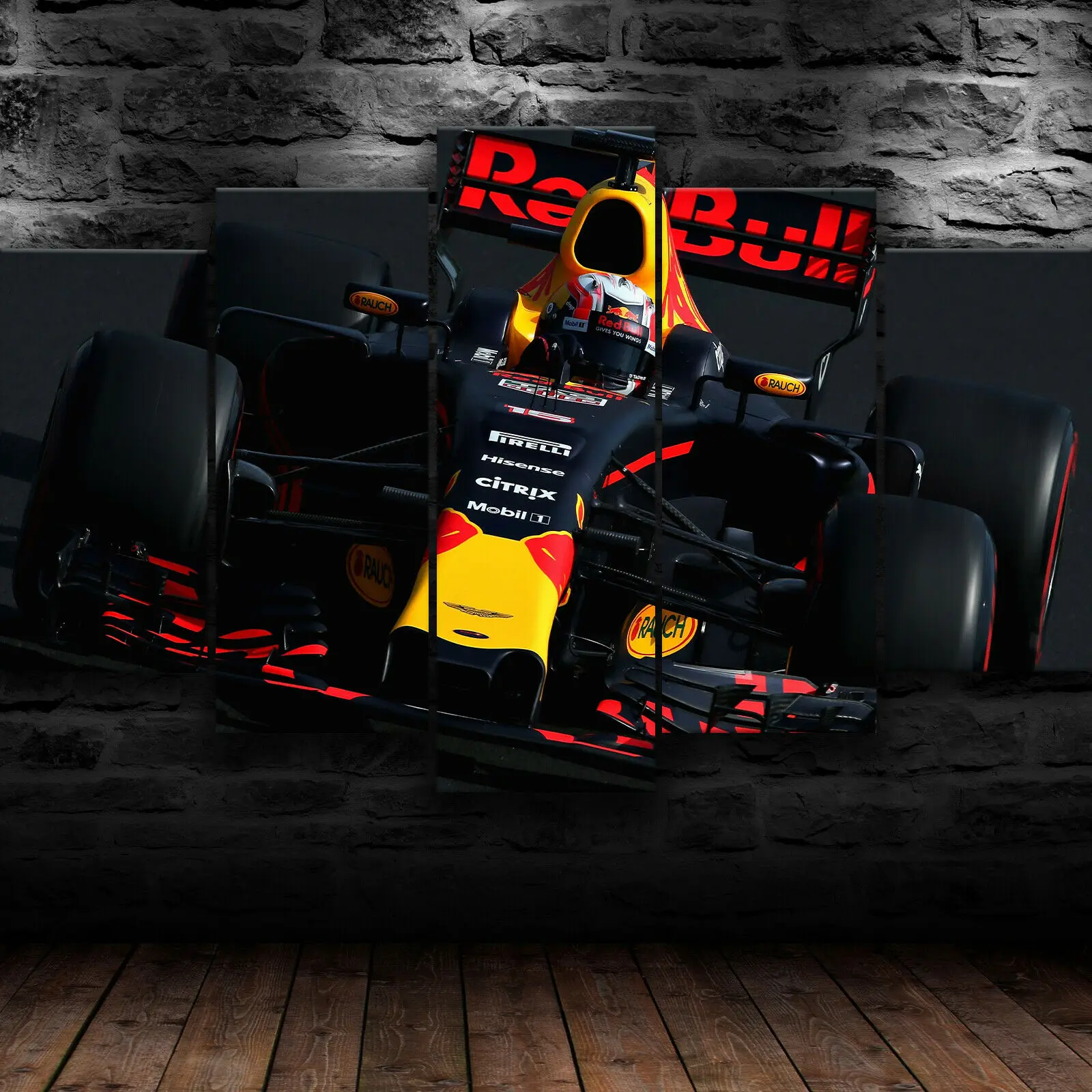 캔버스 벽 아트 F1 레이싱 스포츠카 포스터 페인팅, 거실 홈 장식, 침실 벽화 사진 인쇄 프레임, 5 개