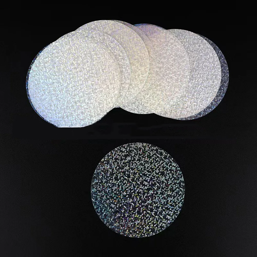 58mm 쉐이킹 레이저 필름 배지 제작 세트, 무절단 광택 필름 양철 배지 기계 (유리 깨진 별 & 하트 디자인 포함)