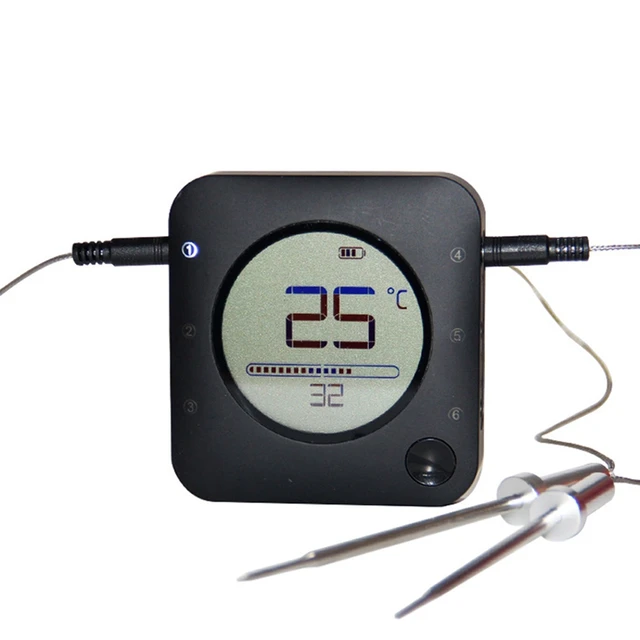 Meat Food Steak Hőmérő Vezeték Nélküli Digitális Bluetooth Grill Sütő Grillhez Bbq Dohányos Konyha Főzési Riasztás - Image 4