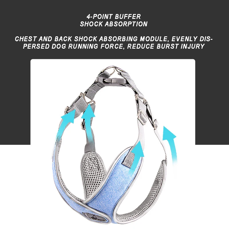 

Pets Dogs Accessories Luminous Adjustable Harness for Dogs Puppy Vest Collar Leash Adjustable French Bulldog Dog Accessories