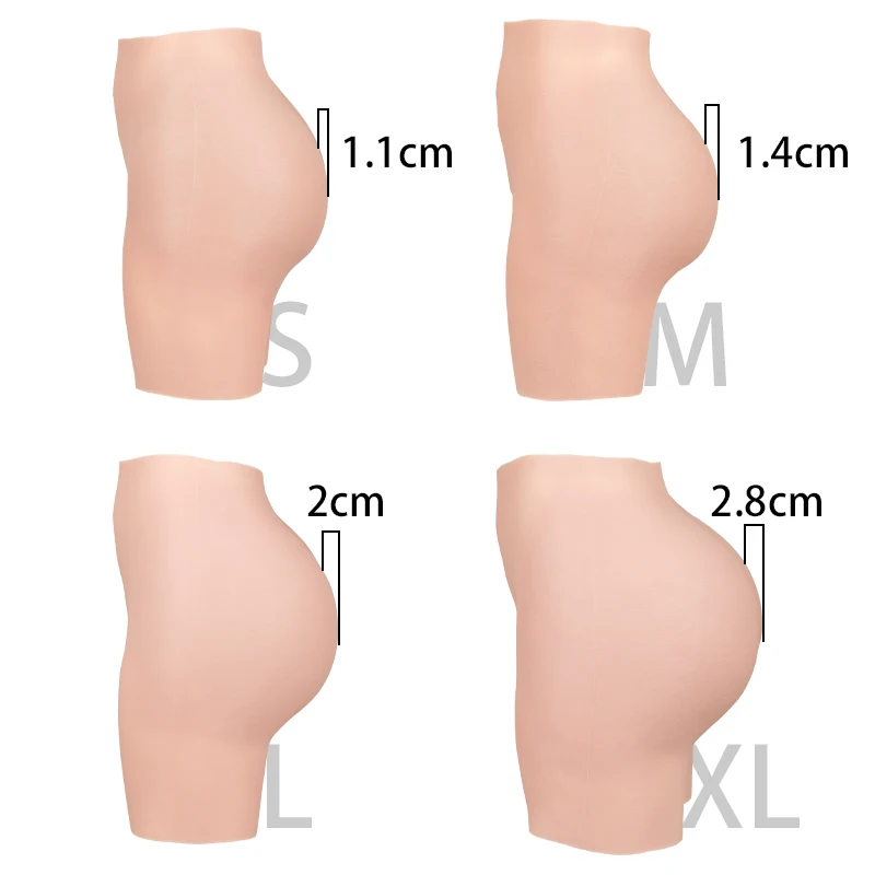 KUMIHO Silikon-Po-Lifter, gefälschte Asss, Big Ass Pantys, offener Schritt, Hose, Po-Enhancer, Silikon-Shaper-Unterwäsche 1