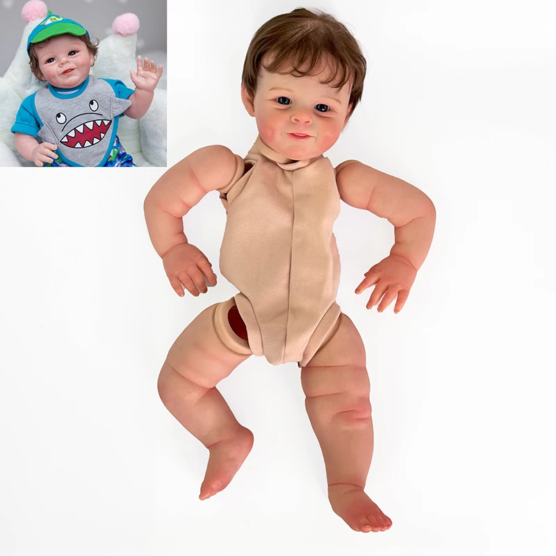 

22inch Reborn Doll kit Shaya Popular Sweet Face painted Doll kit Unfinished Doll parts with Hand Root Hair