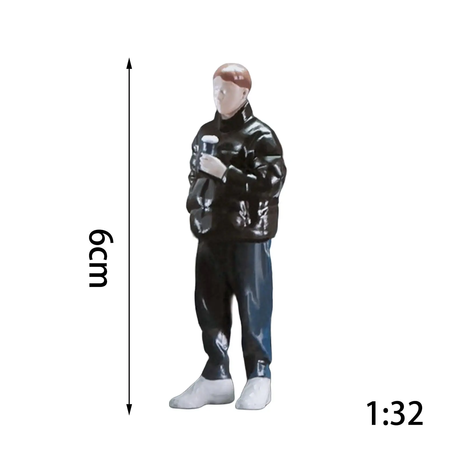 현실적인 1:32 인물, 공원 거리 장면, 사진 소품, 작은 사람들