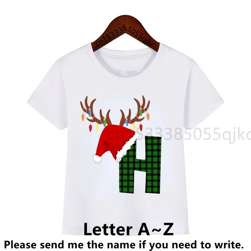thumbnail image 1 of Camisetas personalizadas para fiestas familiares con nombre de Navidad, camisetas personalizadas con letras mayúsculas, camisetas para niños con cualquier nombre, camisetas para mis hijos, 1 of 5