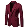 Royal Blue Blazer Men Casual Suit Solid Colour Mens Blazers Jacket Coat XXXL Size Single Button B10 2