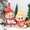 17cm Mini Doll'S Clothes Outfit Accessories For Korea Kpop Exo Labubu Idol V1 V2 Winter Christmas Sweater Scarf Set Clothing 4