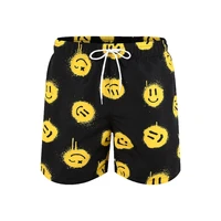 Summer Men's Shorts Smiling Face 3D Printing Hawaiian Beach Casual Surfboard Beach Shorts High Elastic Quick Dry Sweatpants 1