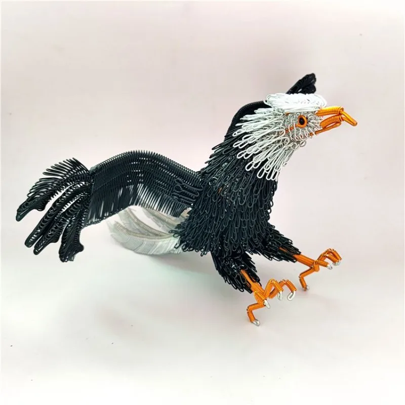 

Eagle model, aluminum wire classic products, handmade aluminum wire crafts, colored alumina wire souvenirs