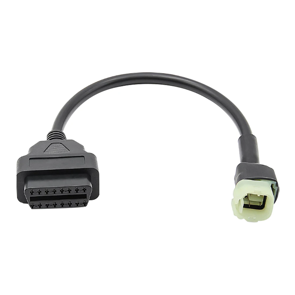 Motorcycle OBD2 Diagnostic Cable - 16 Pin To 6 Pin Adapter For Yamaha Honda Kawasaki Suzuki