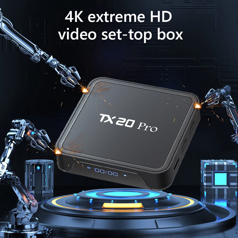 Android 15.0 Smart TV Box Allwinner H313 Quad Core 4K HD Media Player Dual WIFI BT5.2 Android TV Box 1GB 8GB